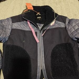 Bass Navy and Black Quilted Jacket